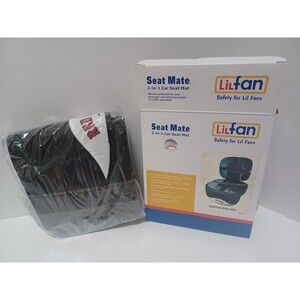 MLB Boston Red Sox Baseball Lil Fan Seat Mate 2 in 1 Car Seat Mat Cover Black‎